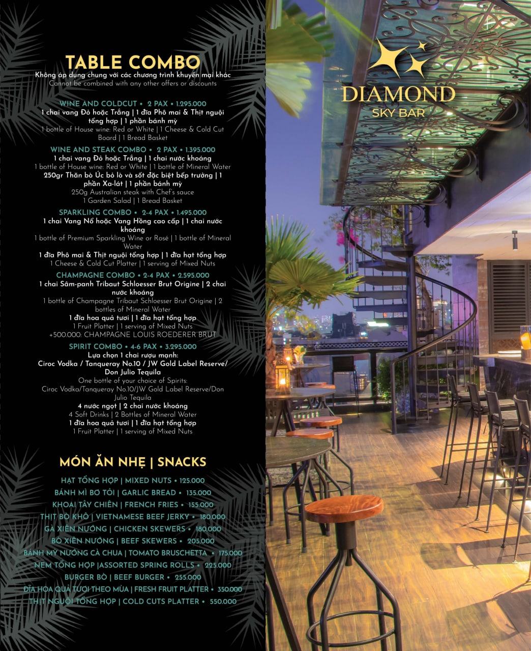 Diamond Sky Bar - Quán bar có view đẹp nhất tại Hà Nội
