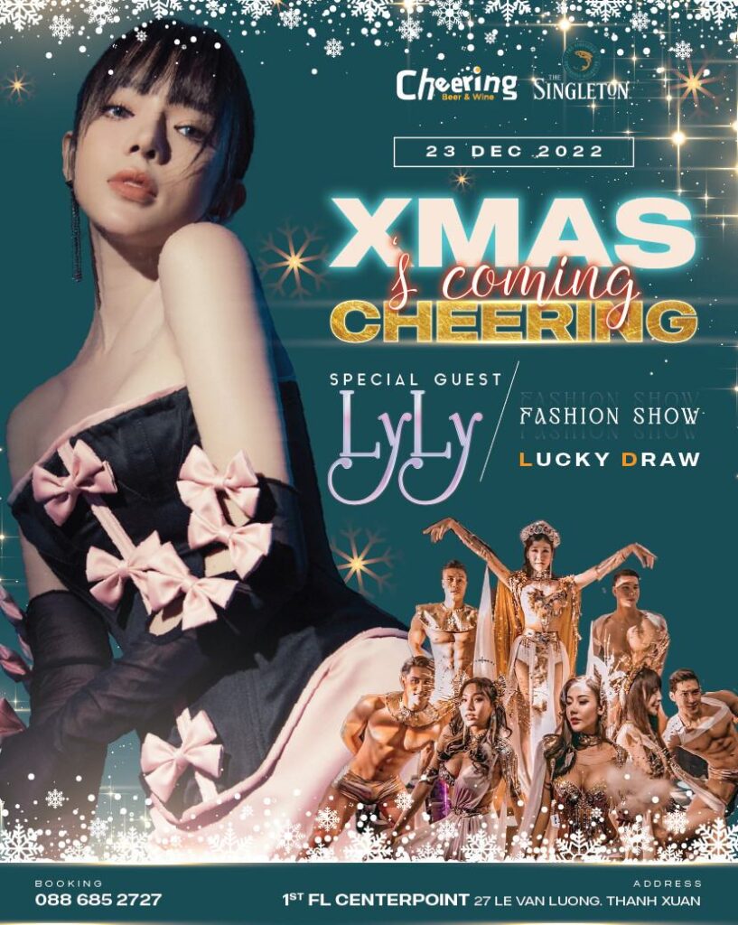 CHEERING BEER - Đón Noel cùng ca sĩ hotgirl LYLY tại XMAS'S COMING CHEERING !!!