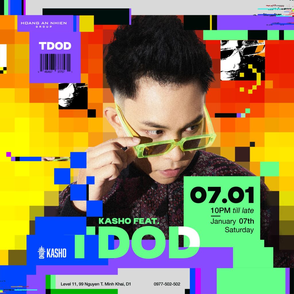 Bữa tiệc âm nhạc mở màn năm mới tại Kasho Club cùng DJ TDOD - thứ 7 ngày 7/1/2023