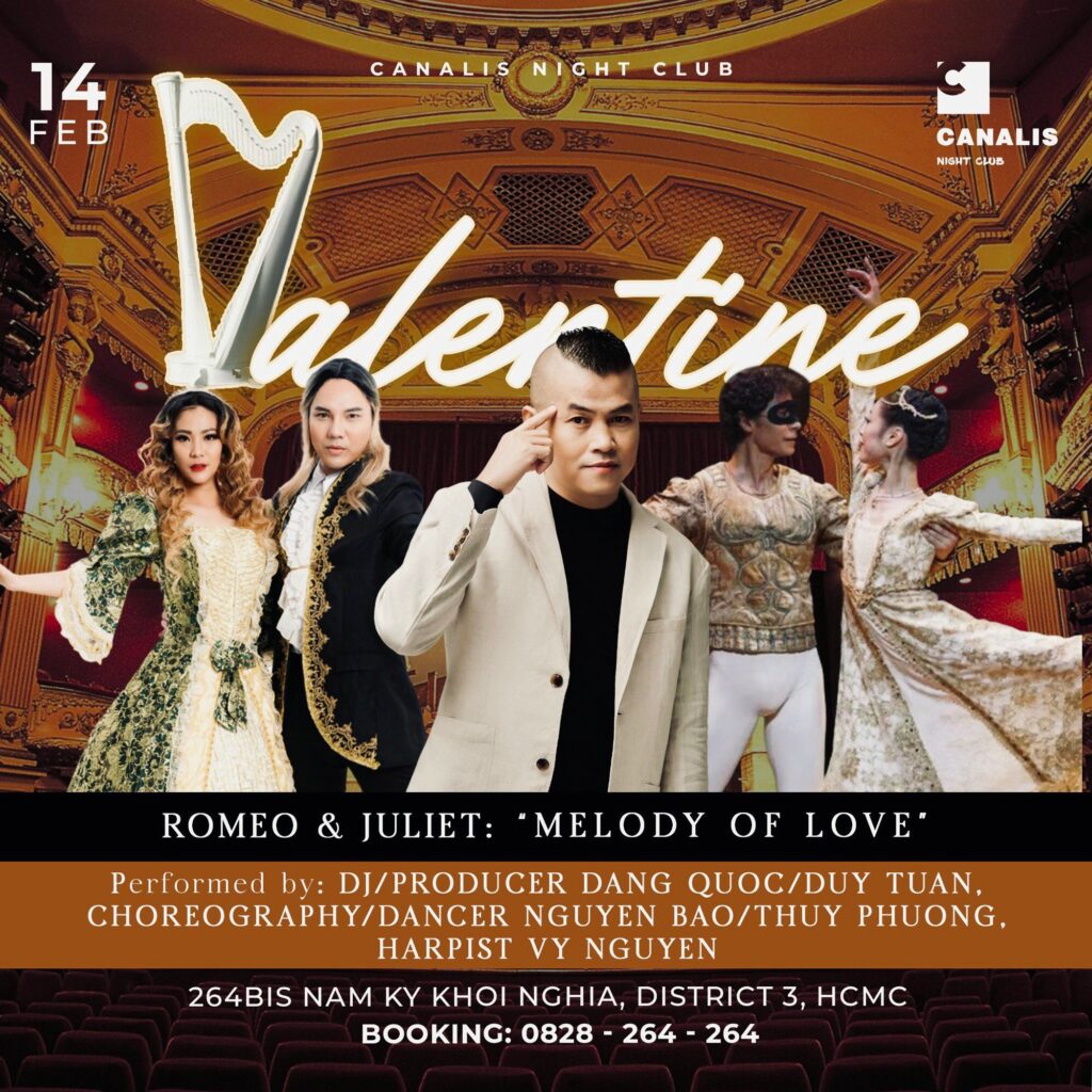 Lễ Tình Nhân tại Canalis với Romeo & Juliet: “Melody of Love"