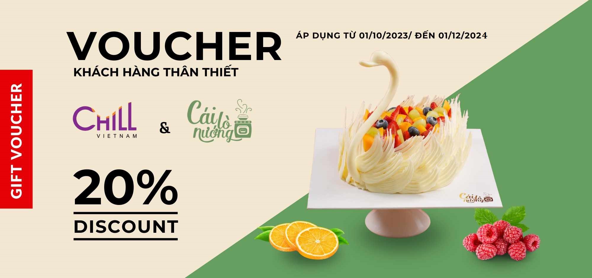 Ưu đãi mua hàng tại tiệm bánh Cái lò nướng