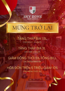 Ưu Đãi Đặc Biệt 7 Ngày Tại SKY ZONE 𝘽𝙀𝙀𝙍 𝙂𝘼𝙍𝘿𝙀𝙉 - Chi Nhánh Trần Cao Vân